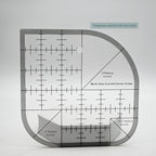 Quilting Ruler, Quilting Templates, Sewing Quilt Rulers, Acrylic Curved Corner - Image 4