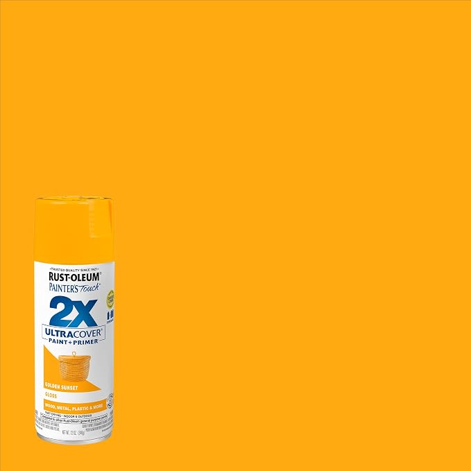Rust-Oleum Painter's Touch 2X Ultra Cover Spray Paint, Gloss Golden Sunset | - Image 2