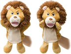 HollyHOME Hand Puppets Lion Plush Animal Zoo Animal Puppets 14 Inches Yellow - Image 6