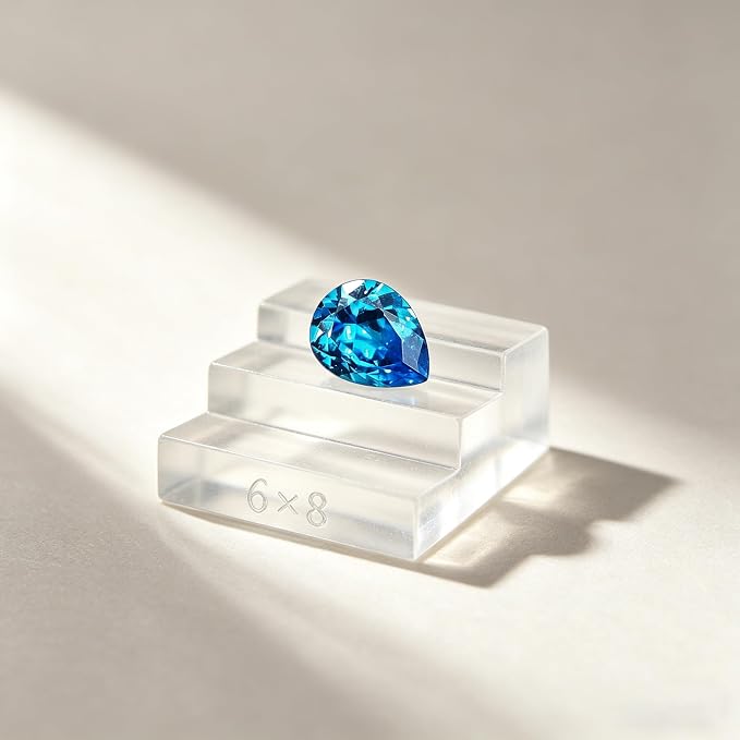AierCrystal Aquamarine Color Cubic Zirconia Loose Beads Unset - Image 7