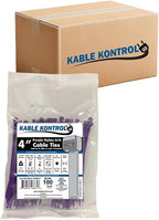 Kable Kontrol Purple Zip Ties 4 Inch 40, 18 Lbs Tensile Strength, Bulk Pack by KABLEKONTROL%C2%AE