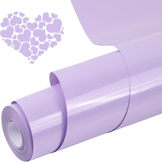 PU Heat Transfer Vinyl Purple Taro, 12Inches×20FT Iron on by Unknown