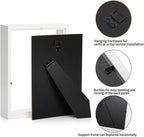 HD Glass Wooden White Hollow Photo Frame, 4x6 Shadow Box Frame，White Frames - Image 7