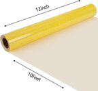 FUNKAKA Glitter Fluorescent Gold HTV Heat Transfer Vinyl Rolls, Glitter HTV - Image 2