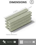 Fluxynara Cork Board Alternative Felt Strip Board 8-Pack 13"x2", Office Pin - Image 4