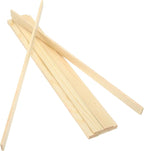 MECCANIXITY 10Pcs Wood Strips Slats, 5/32" x 7/8" x 16" Thin Wood Sticks Flat by MECCANIXITY