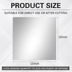 6 Pcs Acrylic Two Way Mirror Sheets - Image 2