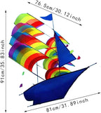 Big Kite Rotating Kite Giant Easy to Fly Soft Lotus-Shaped Soft Kite Flying - Image 5