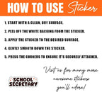 MAIANEY School Secretary Sticker Pack 12pcs – Funny Office Stickers - Image 5