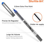 Shuttle Art RollerBall Pens, 50 Pack Blue Fine Point Roller Ball Pens, 0.5mm - Image 2