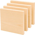 4 PCS Solid Pine Wood Blocks, Laser Engraving, DIY Signs, Home Decor and Craft by Keshufu