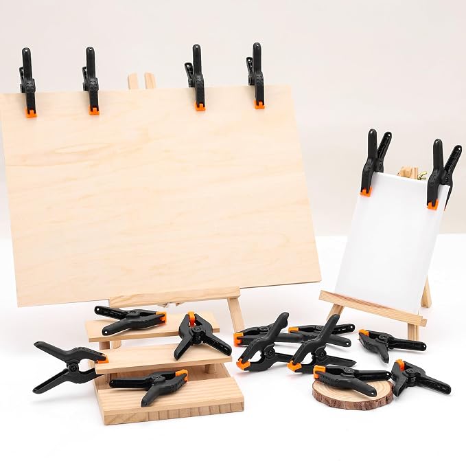 24 Pack 3.5 inch Plastic Spring Clamps, Backdrop Clips, Plastic Clamps - Image 7
