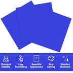 3 Pcs Blue 12 x 12 x 1/8 Inch Acrylic Sheets | Laser Cutting Plastic Plexiglass - Image 4