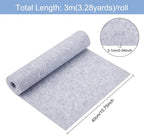 BENECREAT 9.8ft x 15.75" Light Gray Felt Fabric, Jewelry Box Lining, Craft Felt - Image 2