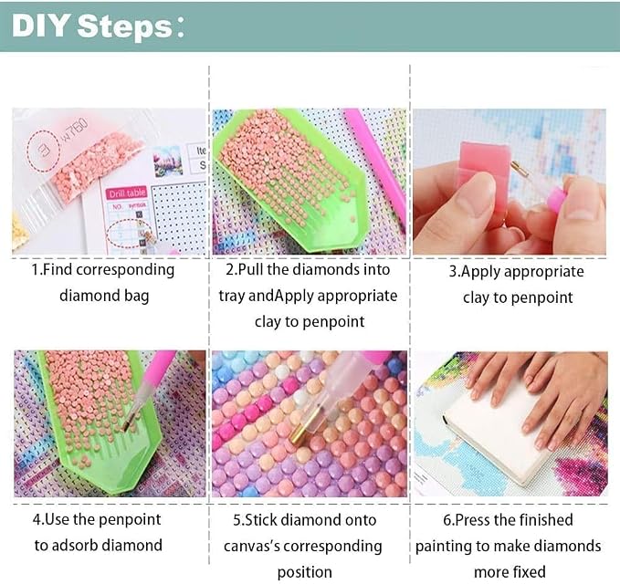 EIBEILI 4 Pack Book Flower Diamond Art Kits - Image 7