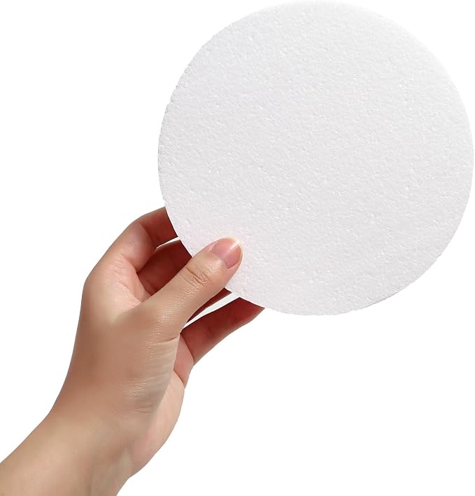FFchuanhe 6 Pack Crafts Foam Circles, Polystyrene Foam Discs - Image 2