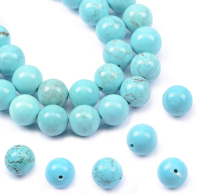 AD Beads Natural Gemstone Round Loose Beads 15" by ADBeads