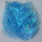 Light Blue Iridescent Organza Fabric - Image 6