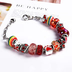 Aipridy European Large Hole Beads, Colorful Glass Charm Beads Set - Image 4