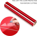 TECKWRAP Chrome Red Vinyl Adhesive Red Chrome Vinyl Bubble Free Permanent Vinyl - Image 2
