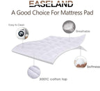 EASELAND Queen Size Mattress Pad Pillow Top Mattress Cover Quilted Fitted - Image 2