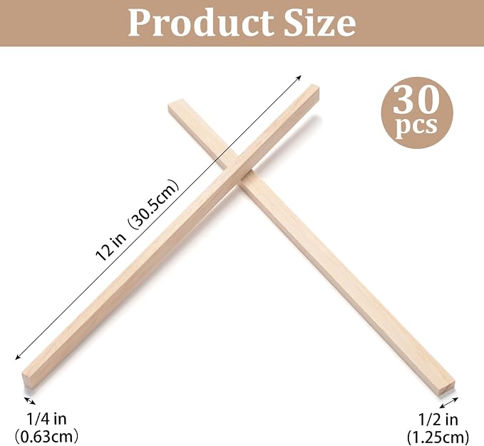 Wood Strips Slats Wooden Sticks - Image 3