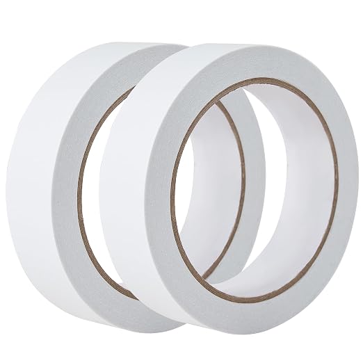 1" 2 Rolls Double Sided Adhesive Sticky Tape - Image 2