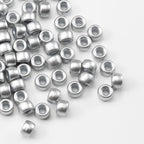 1000 Pcs Acrylic Silver Pony Beads 6x9mm Bulk - Image 3