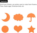MECCANIXITY EVA Foam Sheets Orange 9.8 Inch x 9.8 Inch 7mm Thick Crafts Foam - Image 5