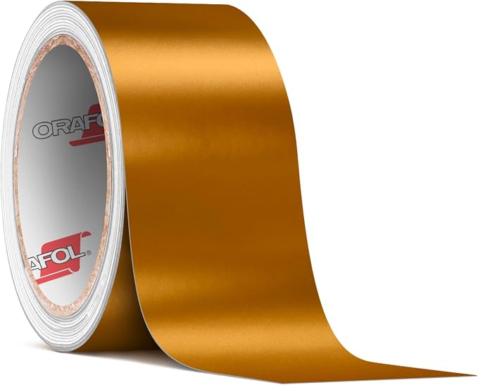 ORACAL 651 Gloss Metallic Copper Permanent Vinyl Tape Roll – Premium Adhesive by Orafol