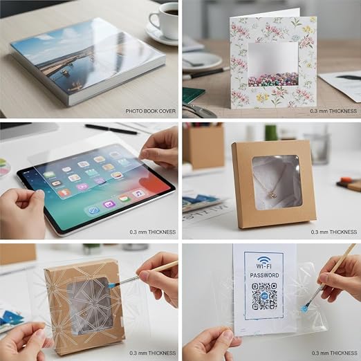 Ultra-Thin 0.3mm PET Sheets. Crystal Clear, cuttable. Perfect - Image 5