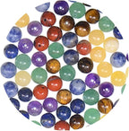 140pcs 8mm 7 Chakra Natural Stone Beads Crystal Bracelet Jewelry Making Kit | - Image 5