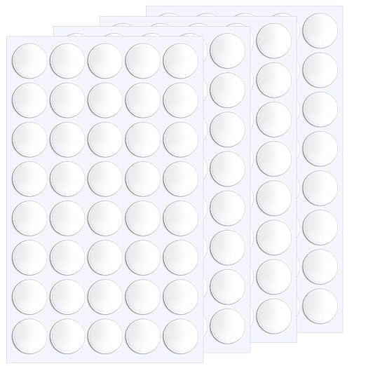 JANYUN 140 Pcs Double Sided Sticky Dots Removable 30 mm Round Putty Sticker by JANYUN