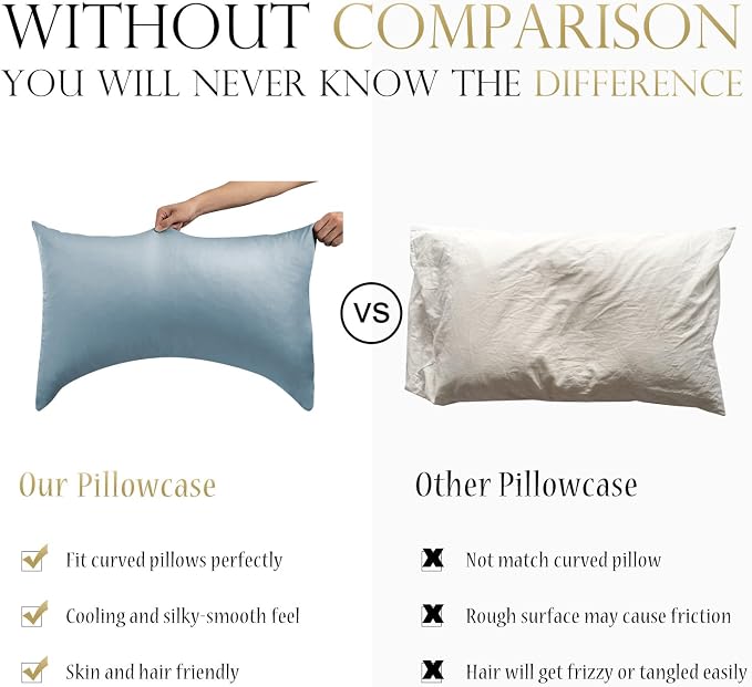 Cooling Crescent Pillow Cases Queen Size Set of 2 - Image 2