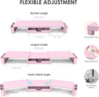 OPNICE Desk Organizers and Accessories, Dual Monitor Stand Riser - Image 3