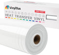 VinylRus Heat Transfer Vinyl-12 x 100ft White Iron on Vinyl Roll by VinylRus