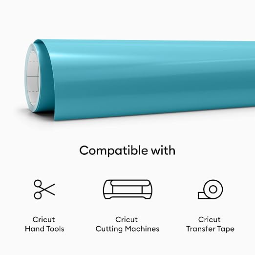 Cricut® Heat-Activated, Color-Changing Vinyl – Turquoise/Light Blue - Image 7