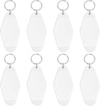 8PCS Motel Keychain Blank Hotel Key Tags Holder by PPhtony