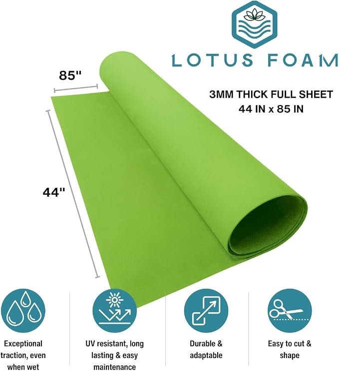 LotusFoam EVA Foam Sheet 3mm – 44"x 85" Craft Foam - Image 2