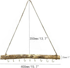 2 Pcs Decorative Floating Wall Shelves Coat Hooks Driftwood Branch Hook Branch - Image 2