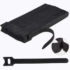 Nettbe 60 PCS 6 Inches Reusable Cable Ties, Adjustable Cord Straps Wire by Nettbe