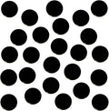 LITKO 18mm Game Tokens | Bingo, Board & Card Counters | Set of 25 | Black | 3mm by LITKO