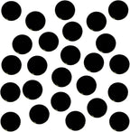 LITKO 18mm Game Tokens | Bingo, Board & Card Counters | Set of 25 | Black | 3mm by LITKO