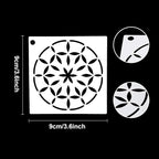 Augshy 56 Pack Mandala Stencils - Image 4