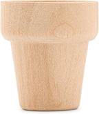 Mini Craft Flower Pot 5/8-inch x 9/16-inch, Model & Dollhouse, by Woodpeckers - Image 3