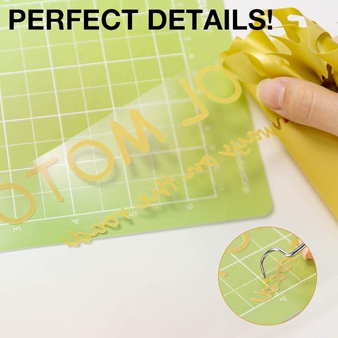 HTVRONT Heat Transfer Vinyl Gold HTV Rolls, HTV Vinyl - Image 4