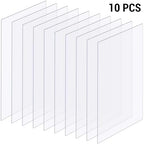 10 Pack 6" x 8" Clear Acrylic Sheet 0.04" Thick Plexiglass Sheet - Image 2