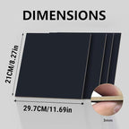 4 Pack Double-Sided Pre-Painted Colored Plywood Sheets, 11.7"x8.27"x1/8" - Image 2
