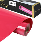 RENLITONG Rose Red Iron on Vinyl 12Inch by 20ft Roll Heat Transfer Vinyl by RENLITONG