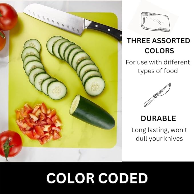 Nicole Home Collection Flexible Cutting Mats Set of 3 - Image 5